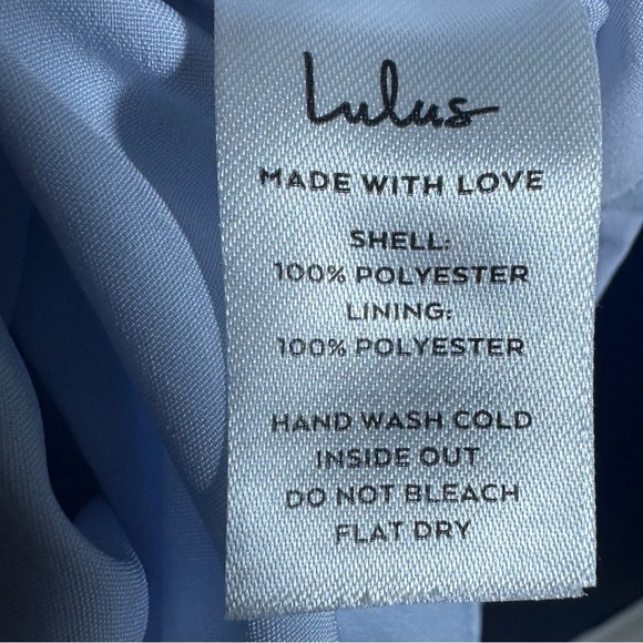 Lulus Forever Be Floral Sleeveless High-Low Dress in Light Blue L Wedding Party - Picture 12 of 12